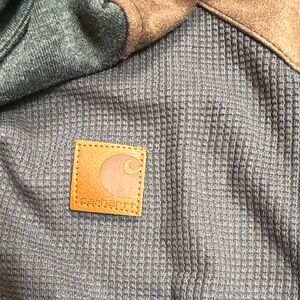 Carhartt Gray and Brown Men's Hoodie